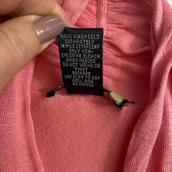 ⭐️FIRM PRICE⭐️ Sweaterworks Silk Blend Knit Top Women’s Size Small, pink - Picture 8 of 8